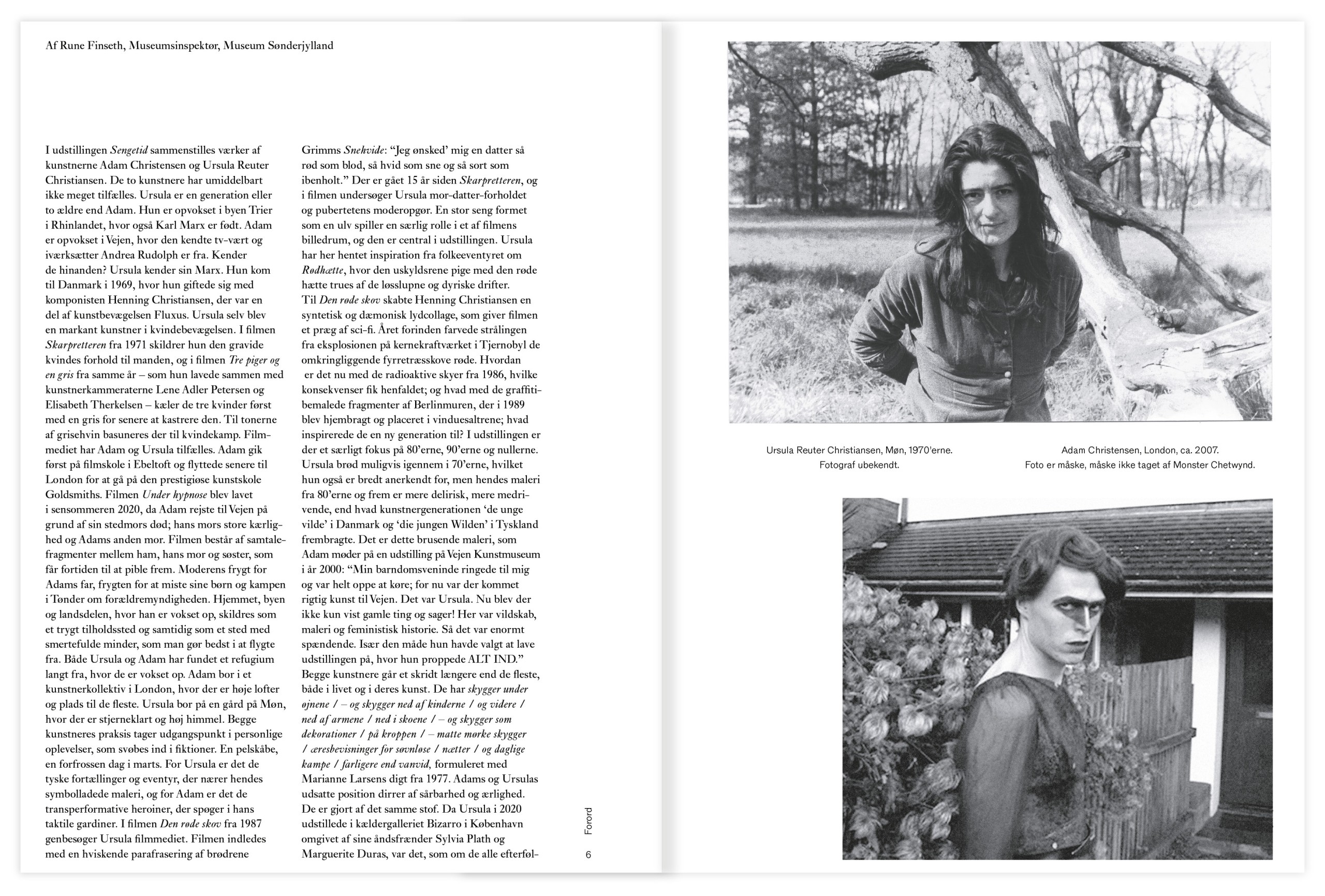 Spread from <em>Sengetid/Bedzeit</em>, 2023